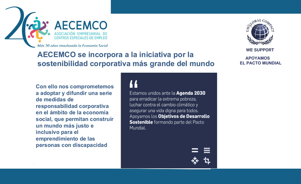 AECEMCO se incorpora a la iniciativa por la sostenibilidad corporativa más grande del mundo/